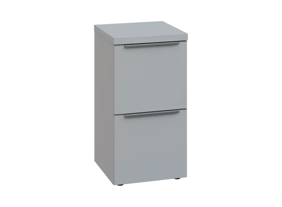 SIN 2 - 42Z kancelářská skříň, 2-zásuvková, 770x400x400, šedá